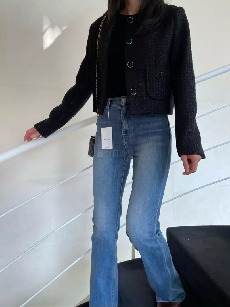Levase - Korean Women Fashion - #momslook - Bootscut Pants - 11