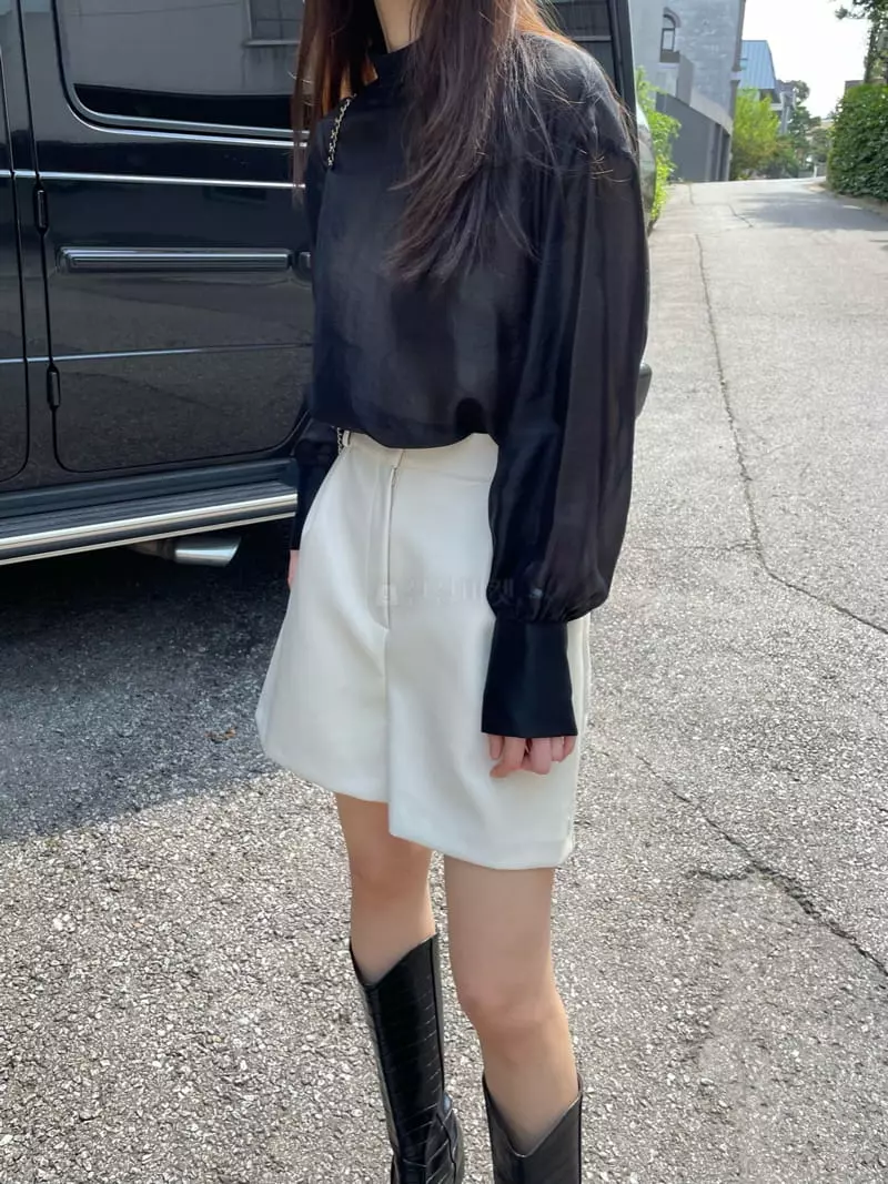 Levase - Korean Women Fashion - #romanticstyle - Ple Leather Pants - 12