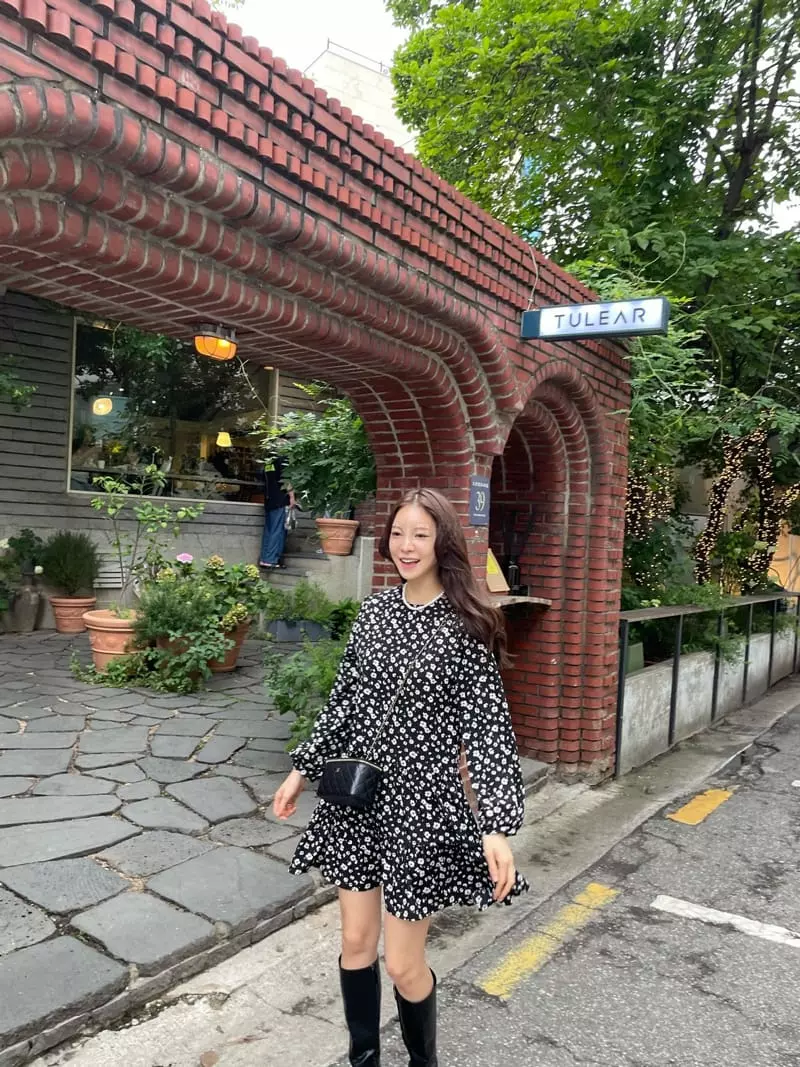 Levase - Korean Women Fashion - #vintageinspired - Flower One-piece - 7