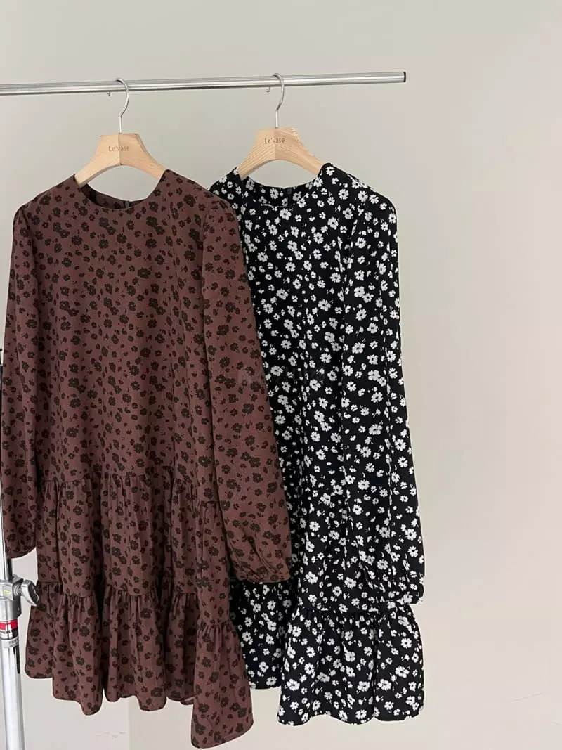 Levase - Korean Women Fashion - #vintagekidsstyle - Flower One-piece - 8