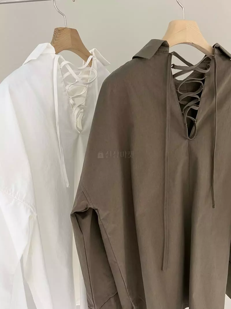 Levase - Korean Women Fashion - #womensfashion - Eyelet Blouse - 10