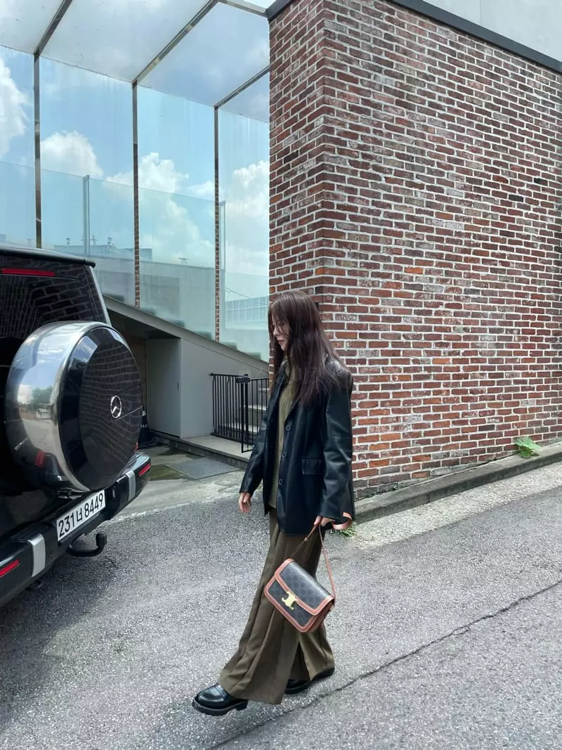 Levase - Korean Women Fashion - #womensfashion - Vigan Leather Jacket - 11