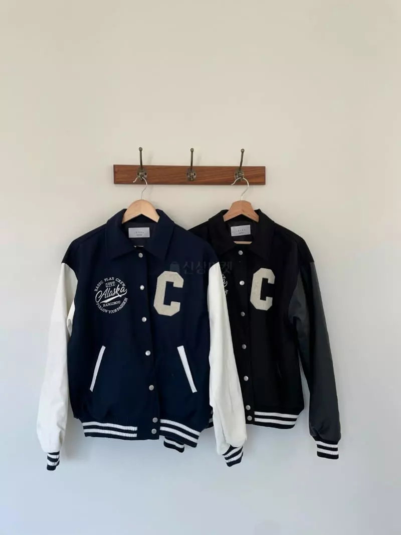Level - Korean Women Fashion - #momslook - C Baseball Jumper - 7