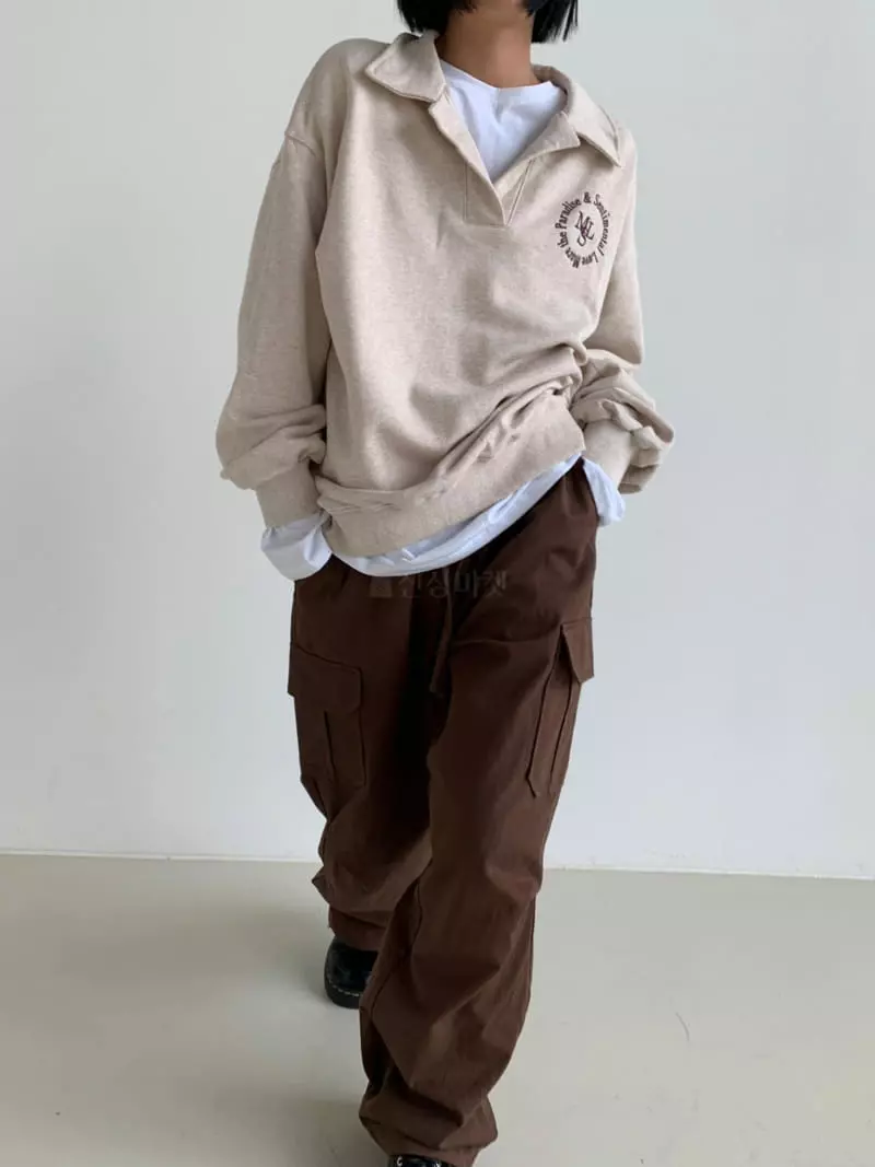 Level - Korean Women Fashion - #womensfashion - New M Collar Sweatshirt - 4