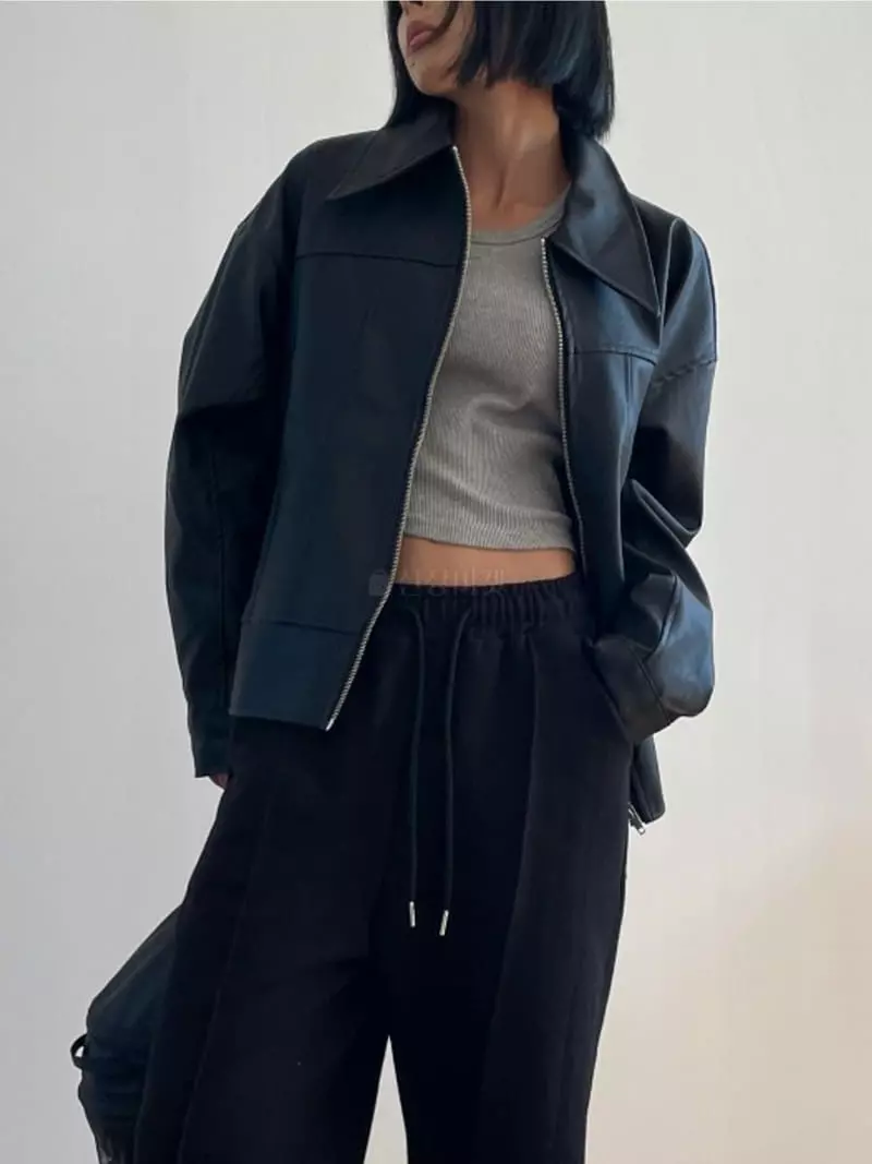 Level - Korean Women Fashion - #thelittlethings - Saint Leather Jacket - 4