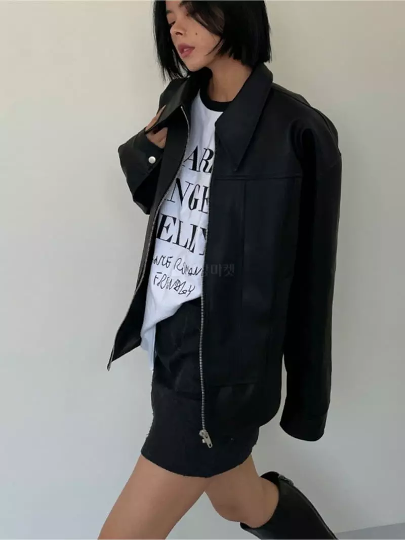 Level - Korean Women Fashion - #momslook - Saint Leather Jacket - 6