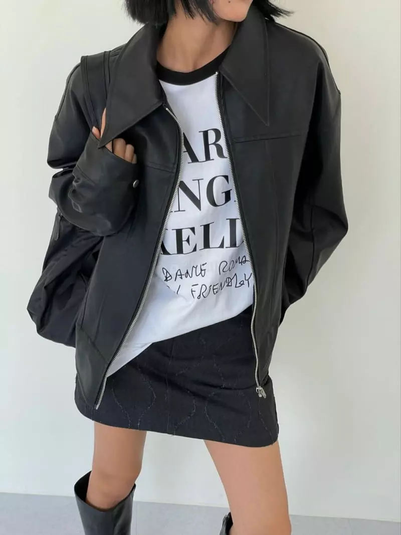 Level - Korean Women Fashion - #momslook - Saint Leather Jacket - 8