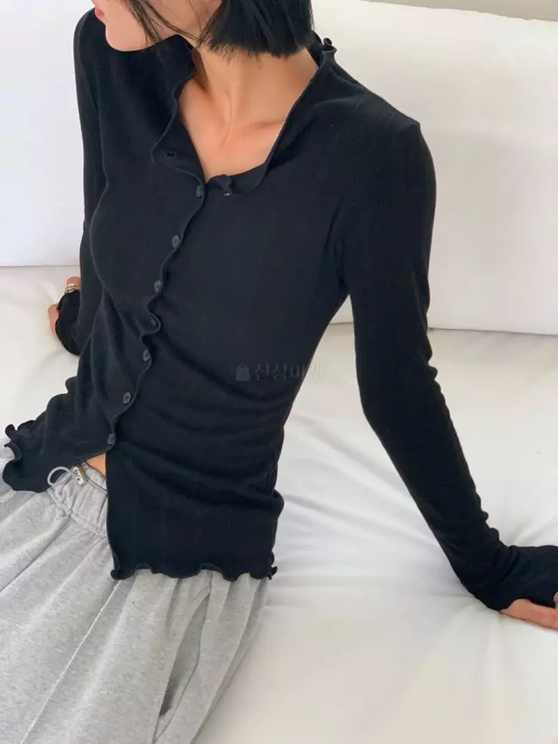 Level - Korean Women Fashion - #momslook - Sol Cardigan Tee - 12