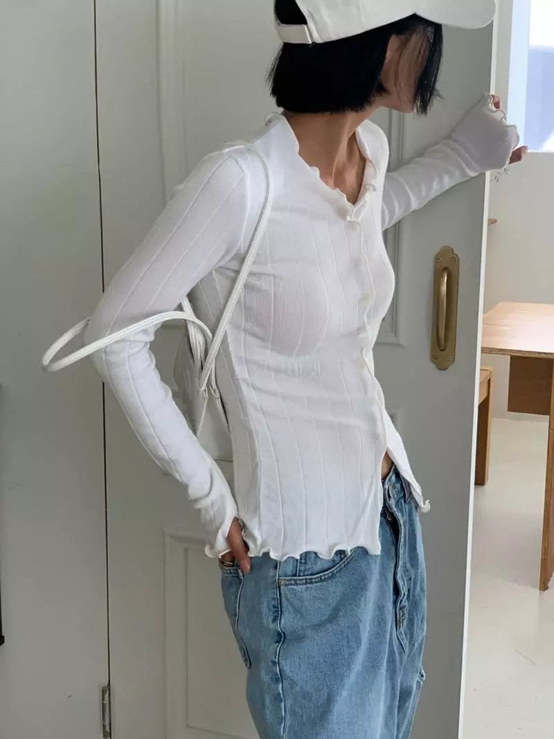 Level - Korean Women Fashion - #momslook - Sol Cardigan Tee - 8