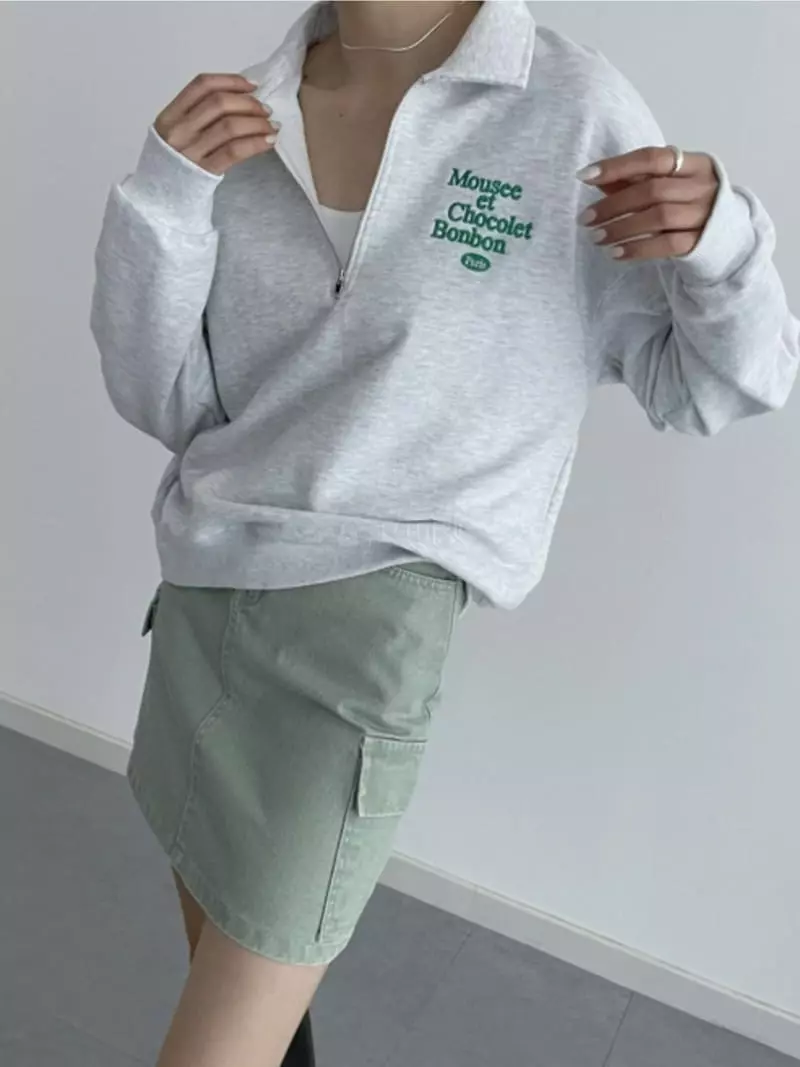 Level - Korean Women Fashion - #momslook - Shoco Sweatshirt - 3