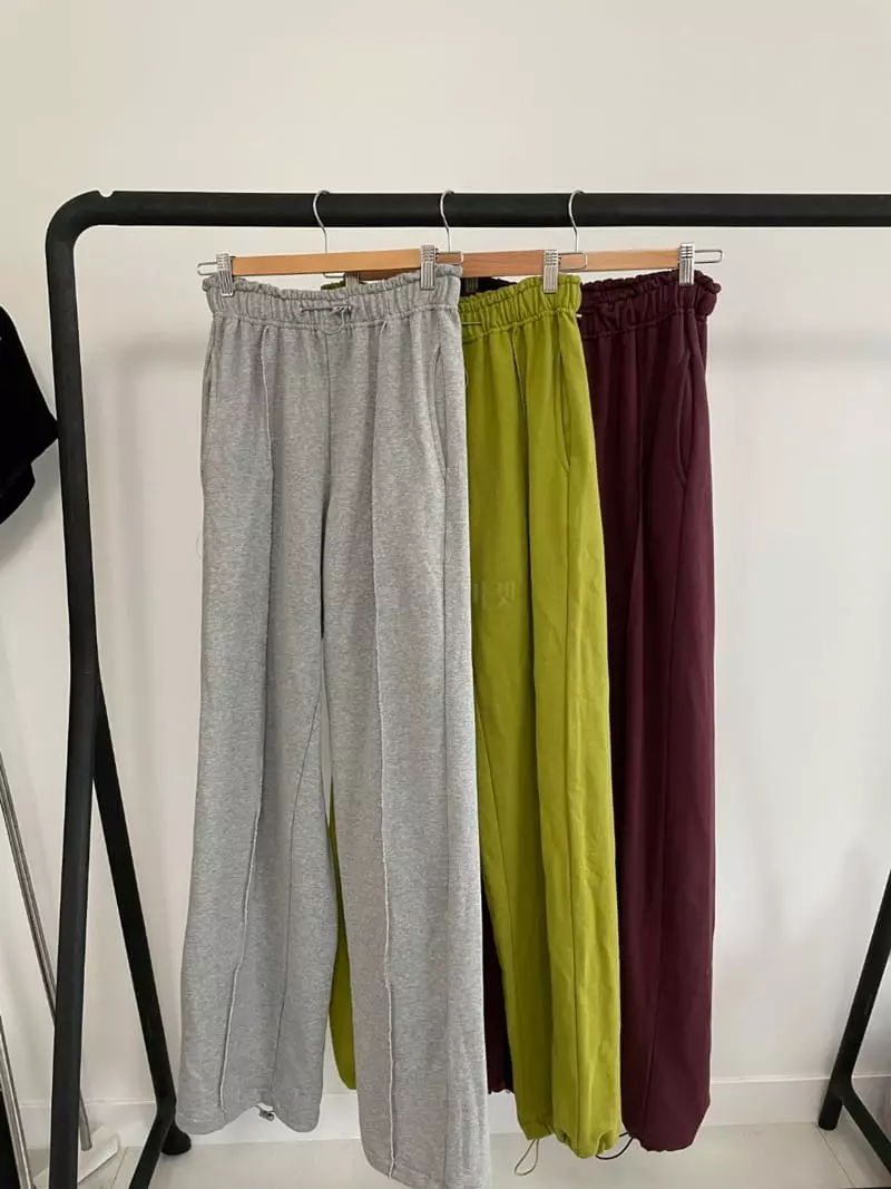 Level - Korean Women Fashion - #momslook - Thundar Slit Pants - 10