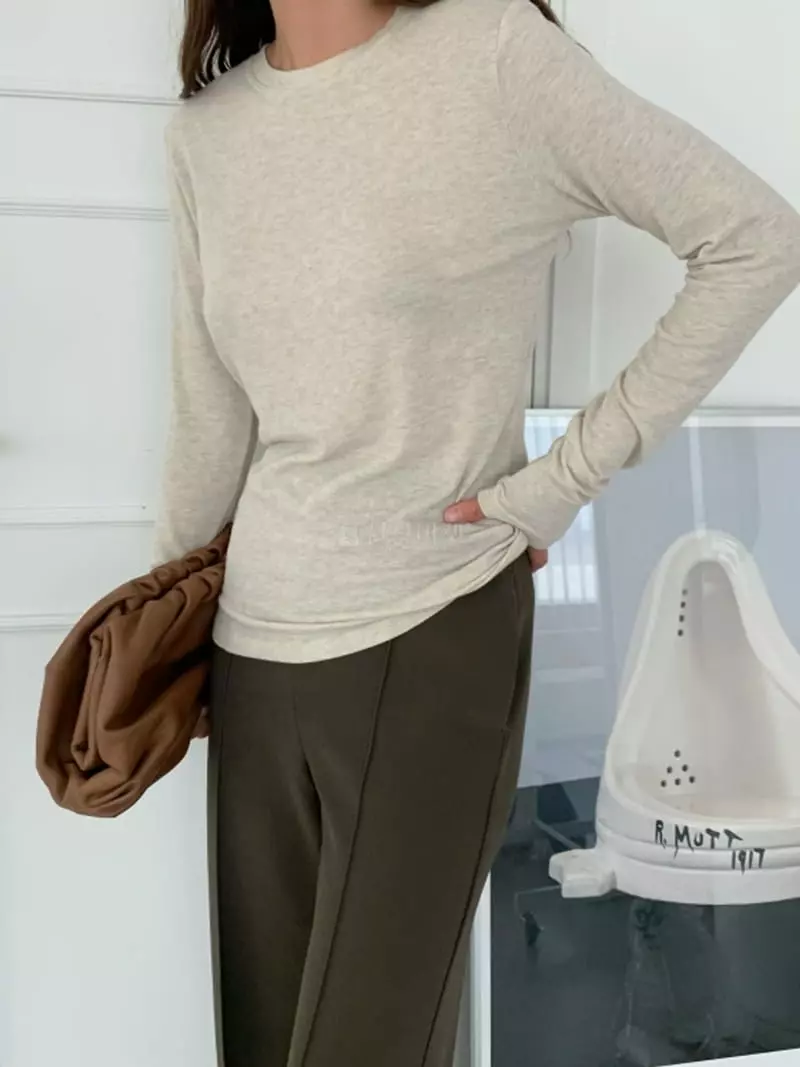 Level - Korean Women Fashion - #momslook - Angora Tee - 7