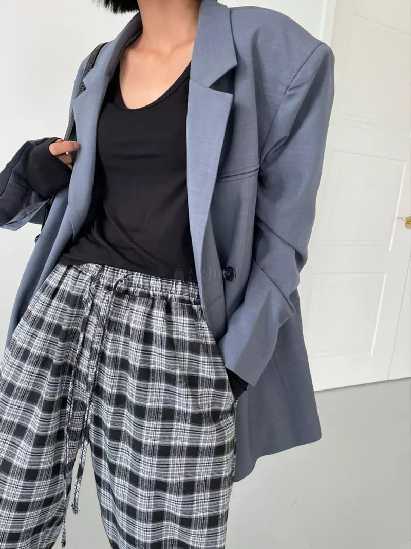 Level - Korean Women Fashion - #momslook - Curve Sticky Tee - 3