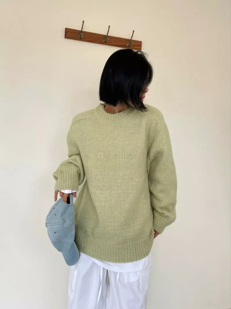 Level - Korean Women Fashion - #thatsdarling - Soy Color Knit Tee