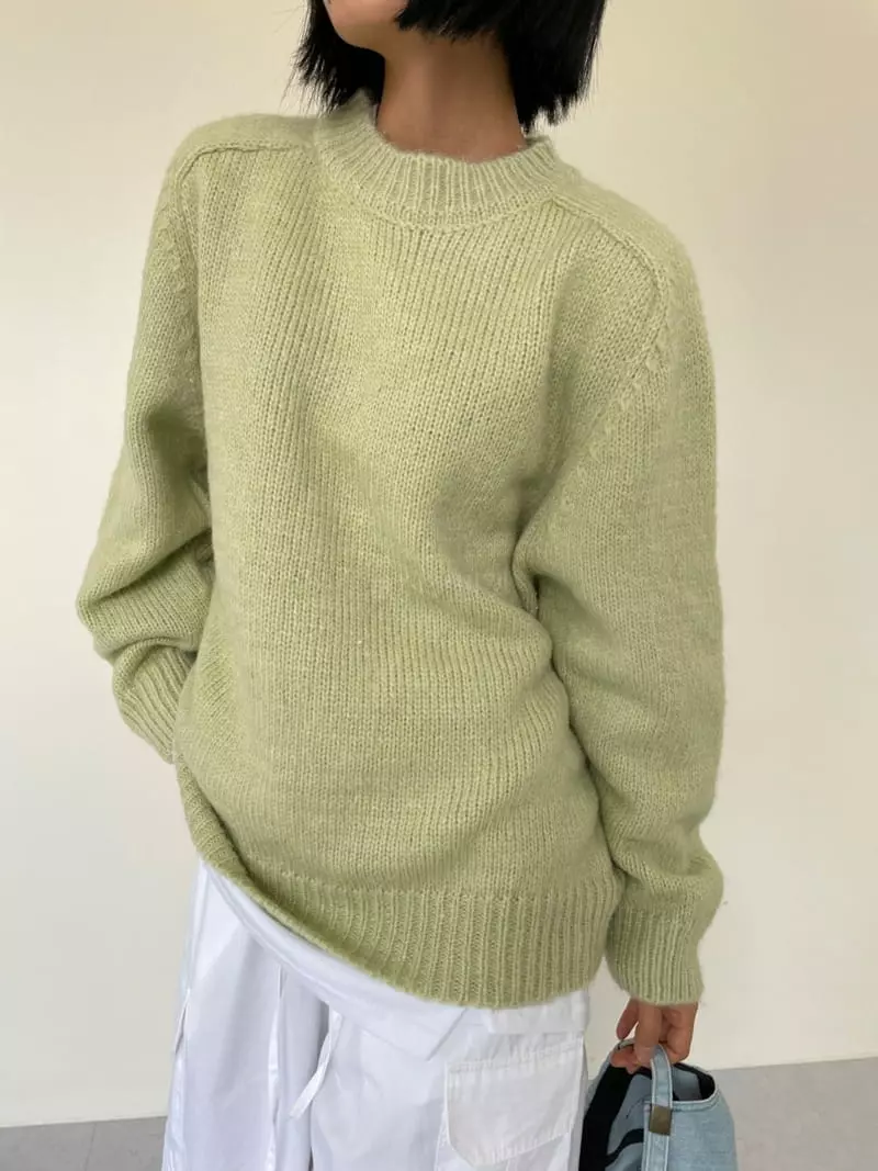 Level - Korean Women Fashion - #thelittlethings - Soy Color Knit Tee - 2