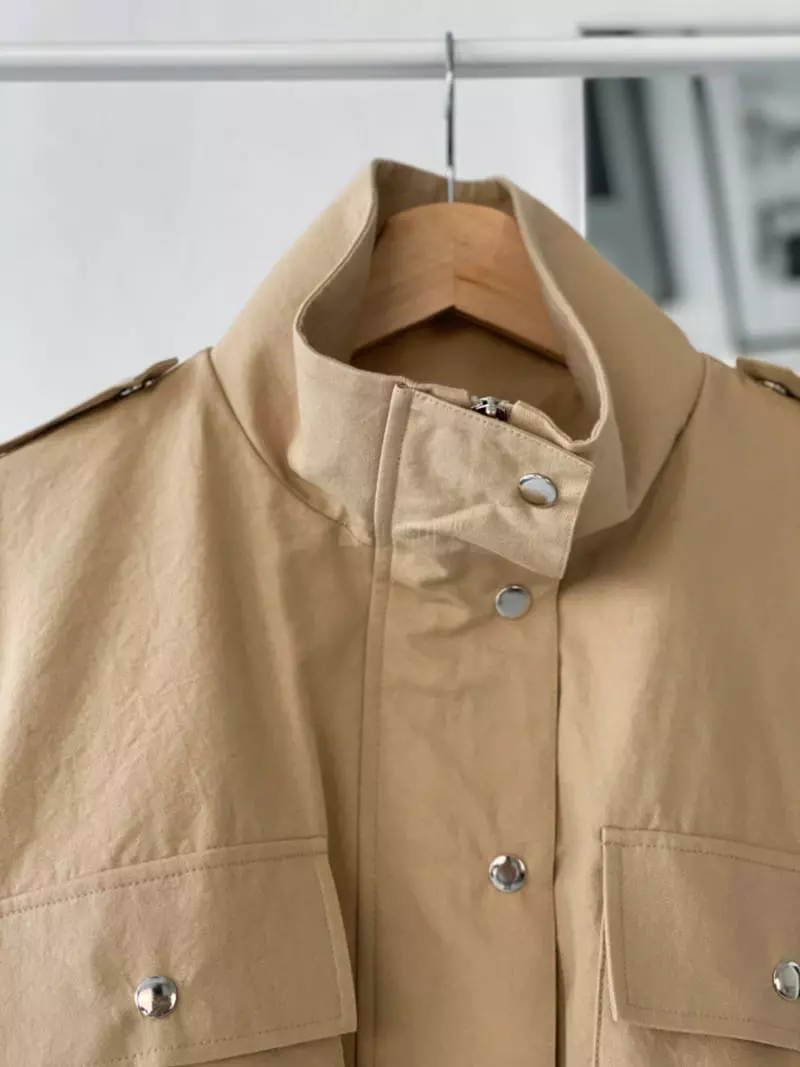 Level - Korean Women Fashion - #vintageinspired - Move Field Jacket - 5