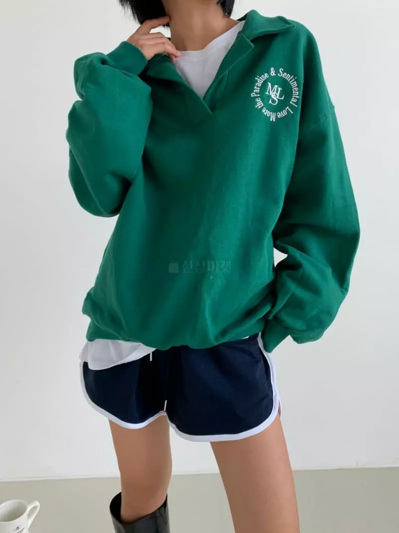 Level - Korean Women Fashion - #womensfashion - New M Collar Sweatshirt - 3
