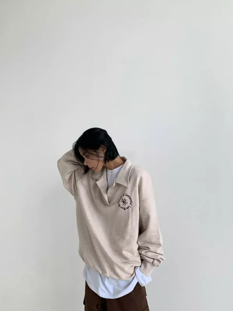 Level - Korean Women Fashion - #womensfashion - New M Collar Sweatshirt - 5
