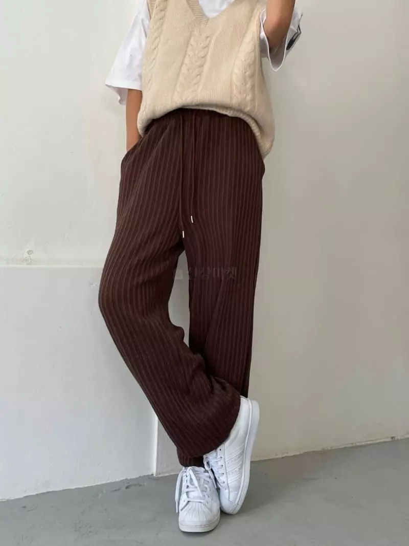 Level - Korean Women Fashion - #womensfashion - Knit Pants - 5