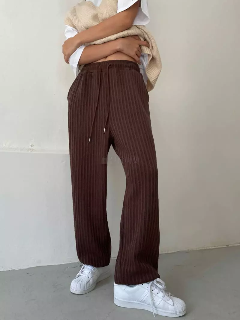 Level - Korean Women Fashion - #womensfashion - Knit Pants - 7