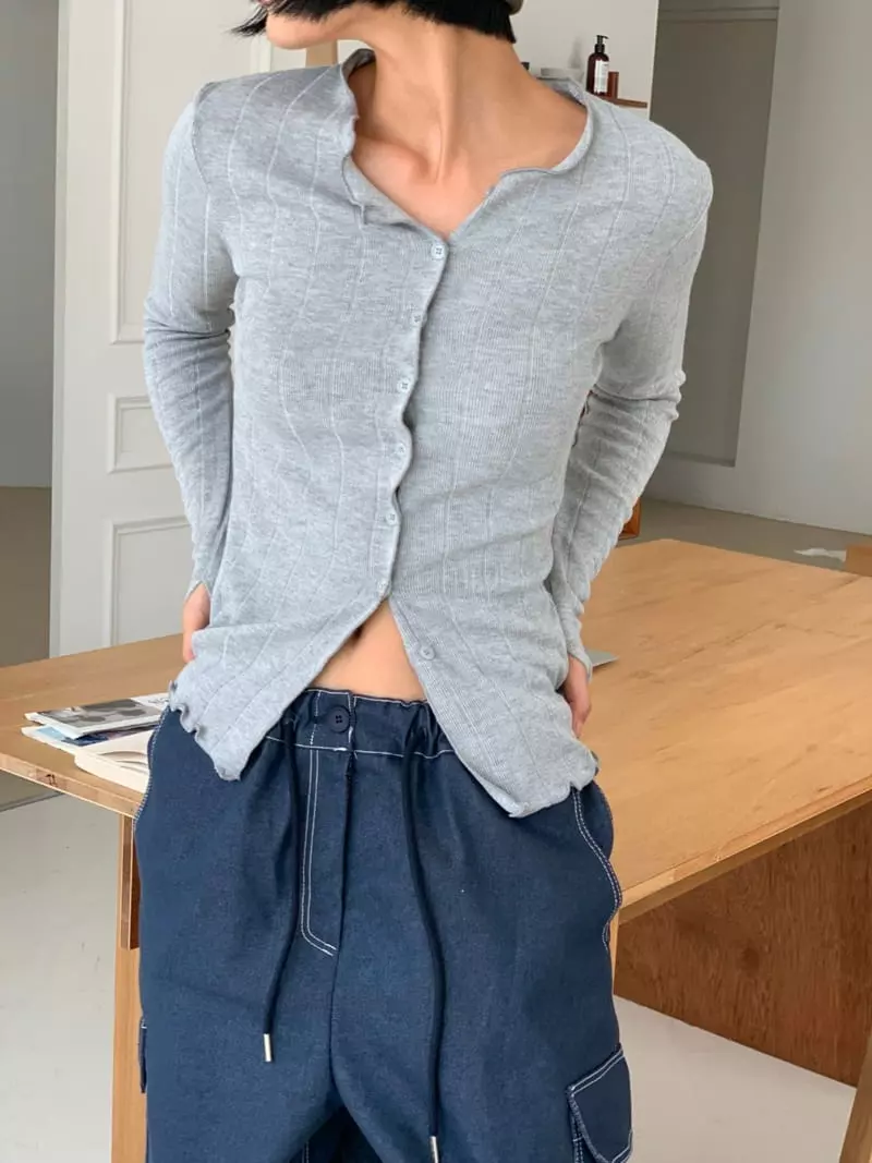 Level - Korean Women Fashion - #womensfashion - Sol Cardigan Tee - 3