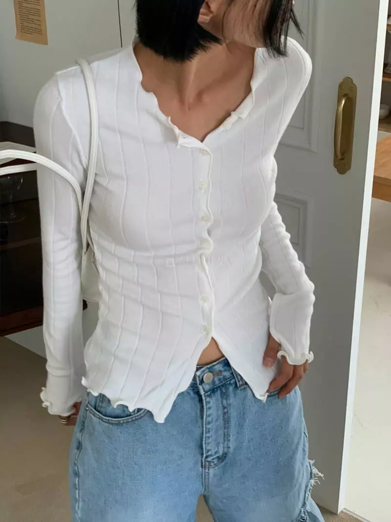 Level - Korean Women Fashion - #womensfashion - Sol Cardigan Tee - 7