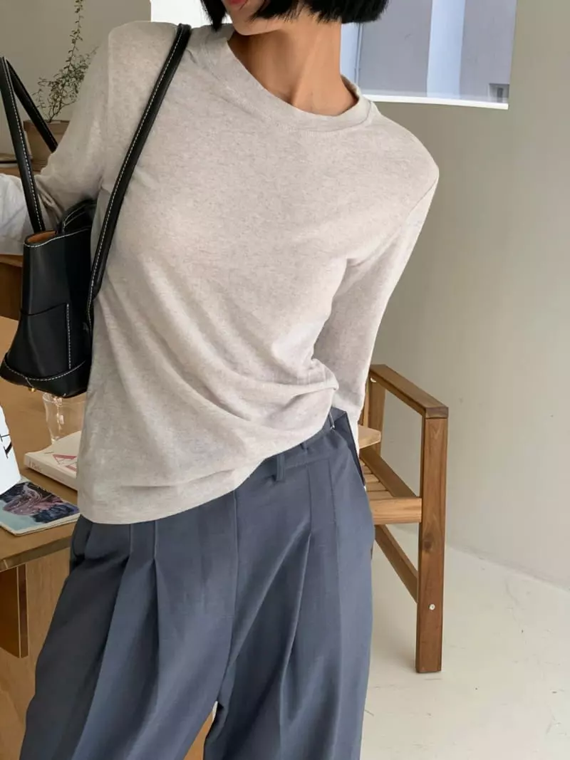 Level - Korean Women Fashion - #womensfashion - Angora Tee - 2