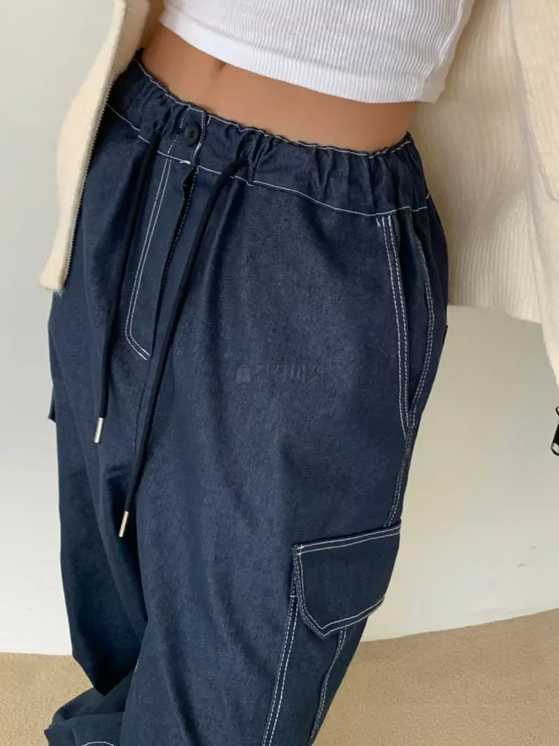 Level - Korean Women Fashion - #womensfashion - Wood Jeans - 6