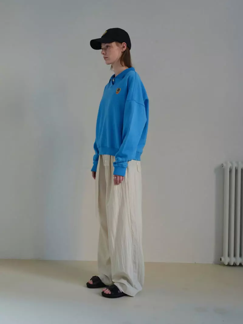 Libre-Cestlavie - Korean Women Fashion - #momslook - Crown Collar Sweatshirt - 2