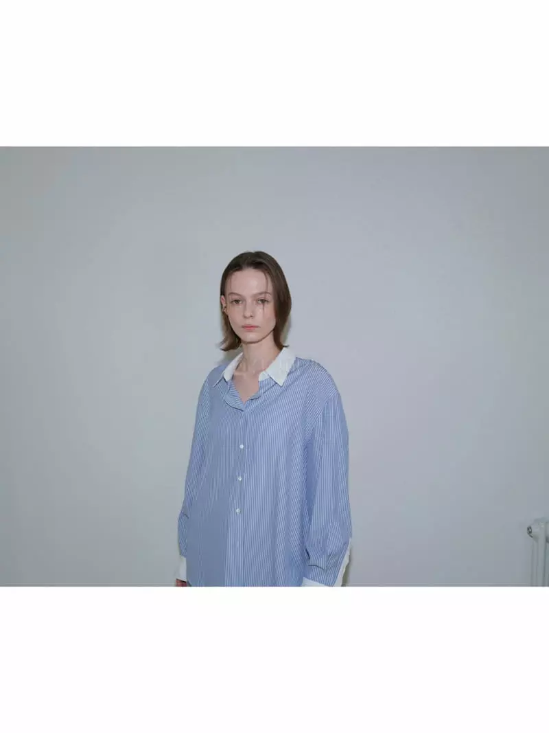 Libre-Cestlavie - Korean Women Fashion - #momslook - Way Stripes Shirt - 9