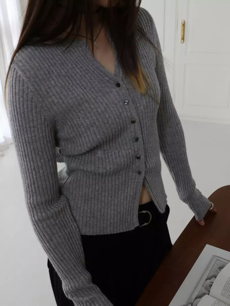 Libre-Cestlavie - Korean Women Fashion - #momslook - Beji Rib Cardigan
