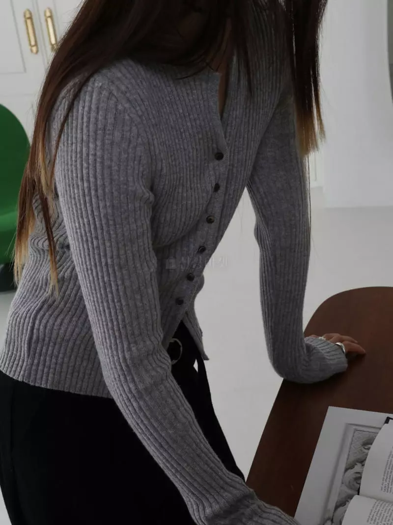 Libre-Cestlavie - Korean Women Fashion - #momslook - Beji Rib Cardigan - 2