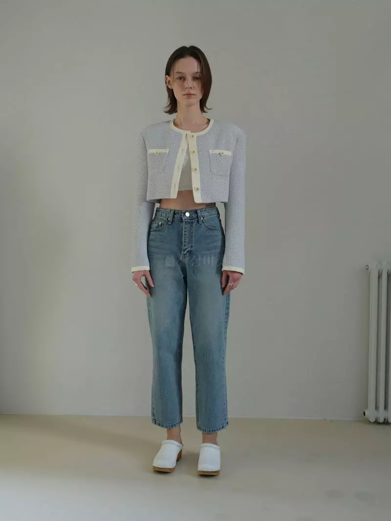 Libre-Cestlavie - Korean Women Fashion - #momslook - 708 Crop Jeans