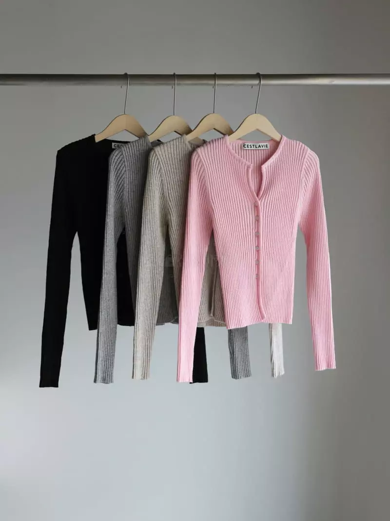 Libre-Cestlavie - Korean Women Fashion - #restrostyle - Beji Rib Cardigan - 7