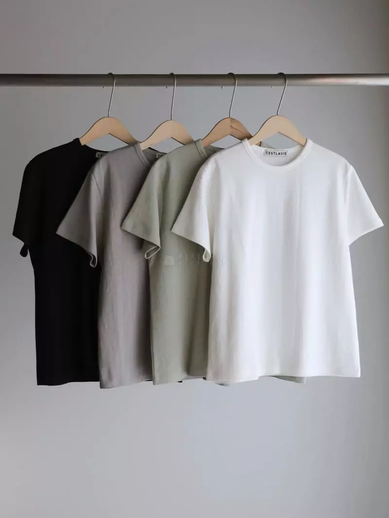 Libre-Cestlavie - Korean Women Fashion - #shopsmall - Mer Short Sleeve Tee - 7