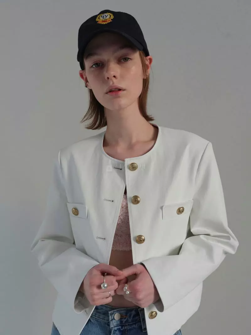 Libre-Cestlavie - Korean Women Fashion - #womensfashion - Eddin Round Neck Jacket - 5