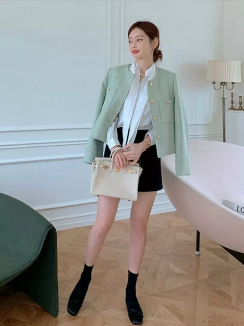 Likewater - Korean Women Fashion - #momslook - Pican Twid Jacket - 5