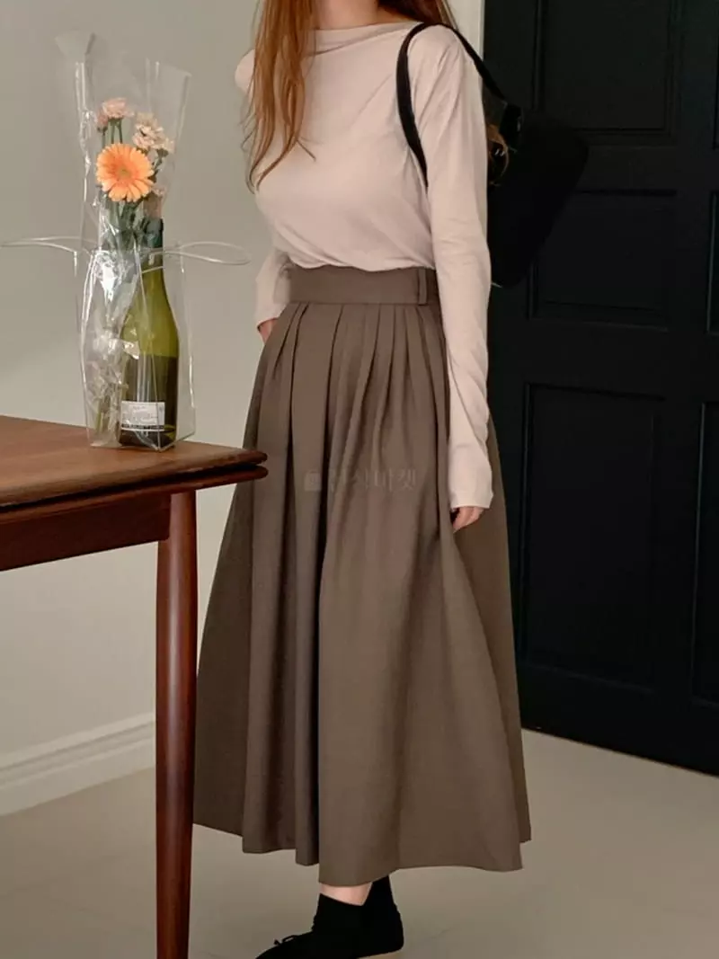 Likewater - Korean Women Fashion - #momslook - Olive Tencel Tee - 10