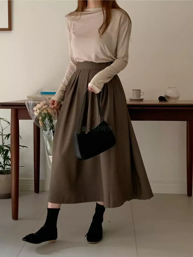 Likewater - Korean Women Fashion - #momslook - Olive Tencel Tee - 12