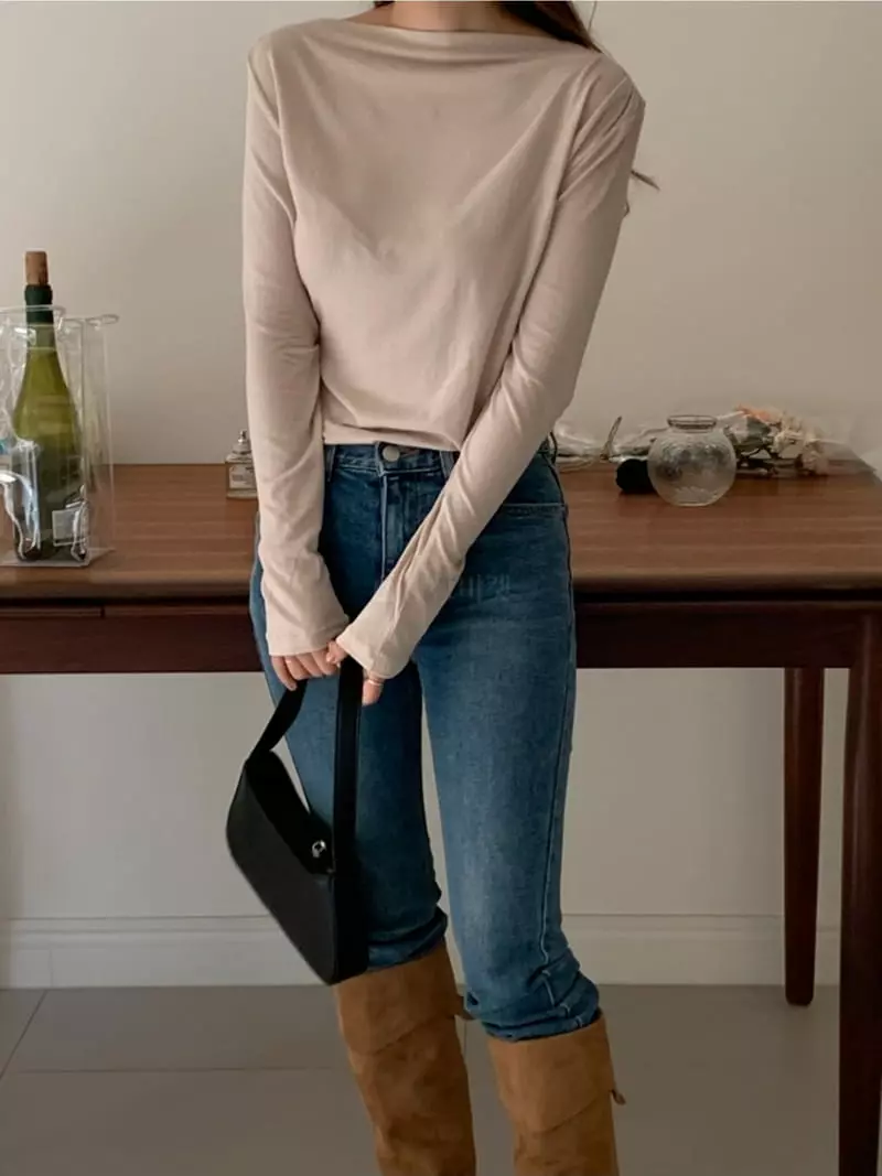 Likewater - Korean Women Fashion - #momslook - Olive Tencel Tee - 8