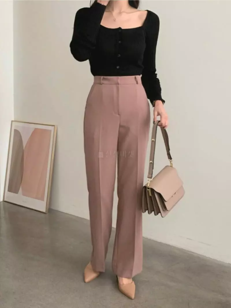 Likewater - Korean Women Fashion - #momslook - Madelen Square Knit Tee - 9