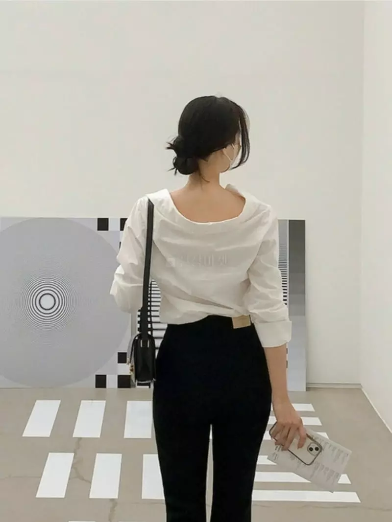 Likewater - Korean Women Fashion - #momslook - Rose Off Shirt - 12