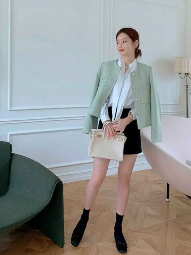 Likewater - Korean Women Fashion - #momslook - Tie Blosue - 7