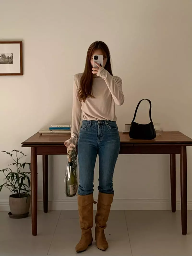 Likewater - Korean Women Fashion - #womensfashion - Olive Tencel Tee - 5