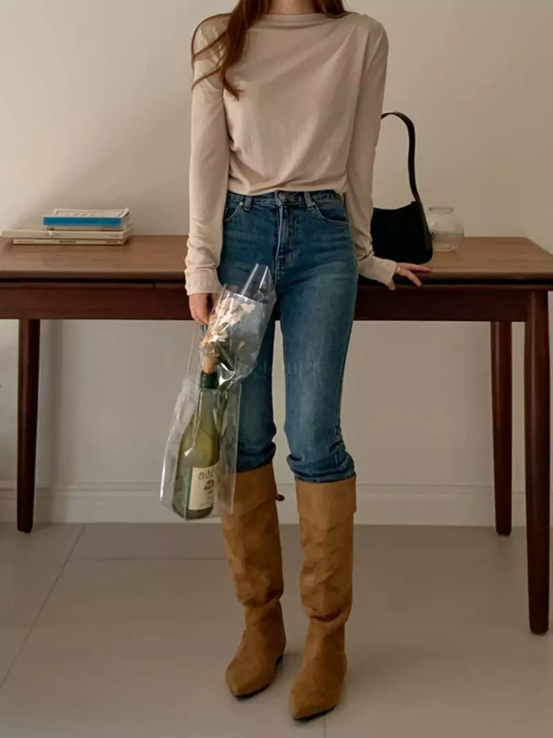 Likewater - Korean Women Fashion - #womensfashion - Olive Tencel Tee - 7