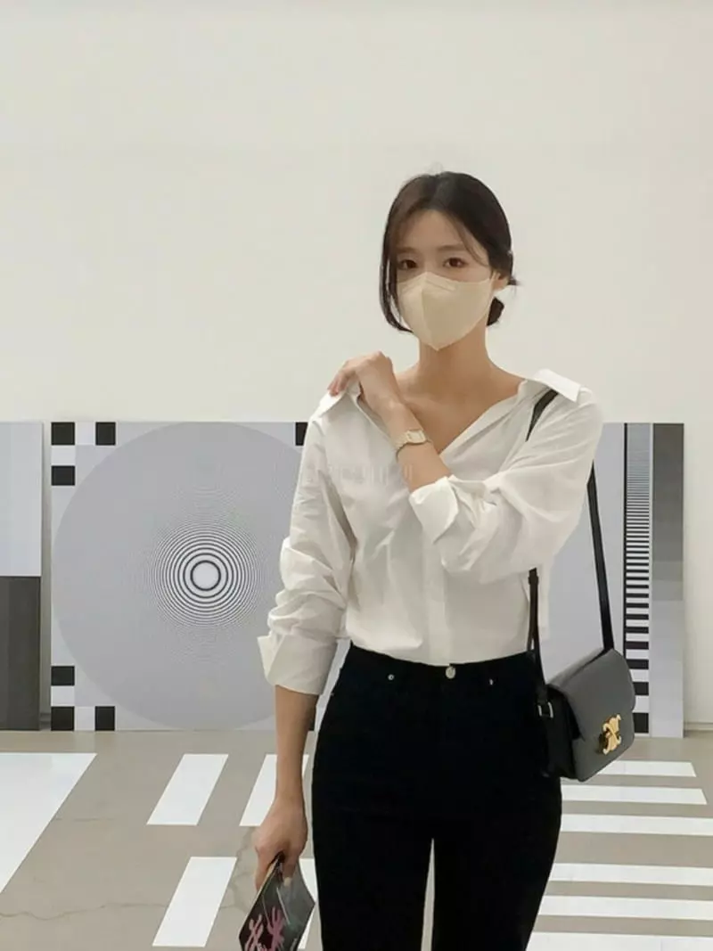 Likewater - Korean Women Fashion - #womensfashion - Rose Off Shirt