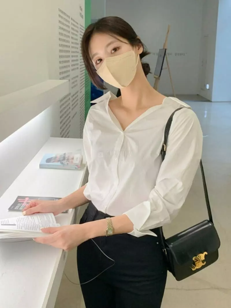 Likewater - Korean Women Fashion - #womensfashion - Rose Off Shirt - 3