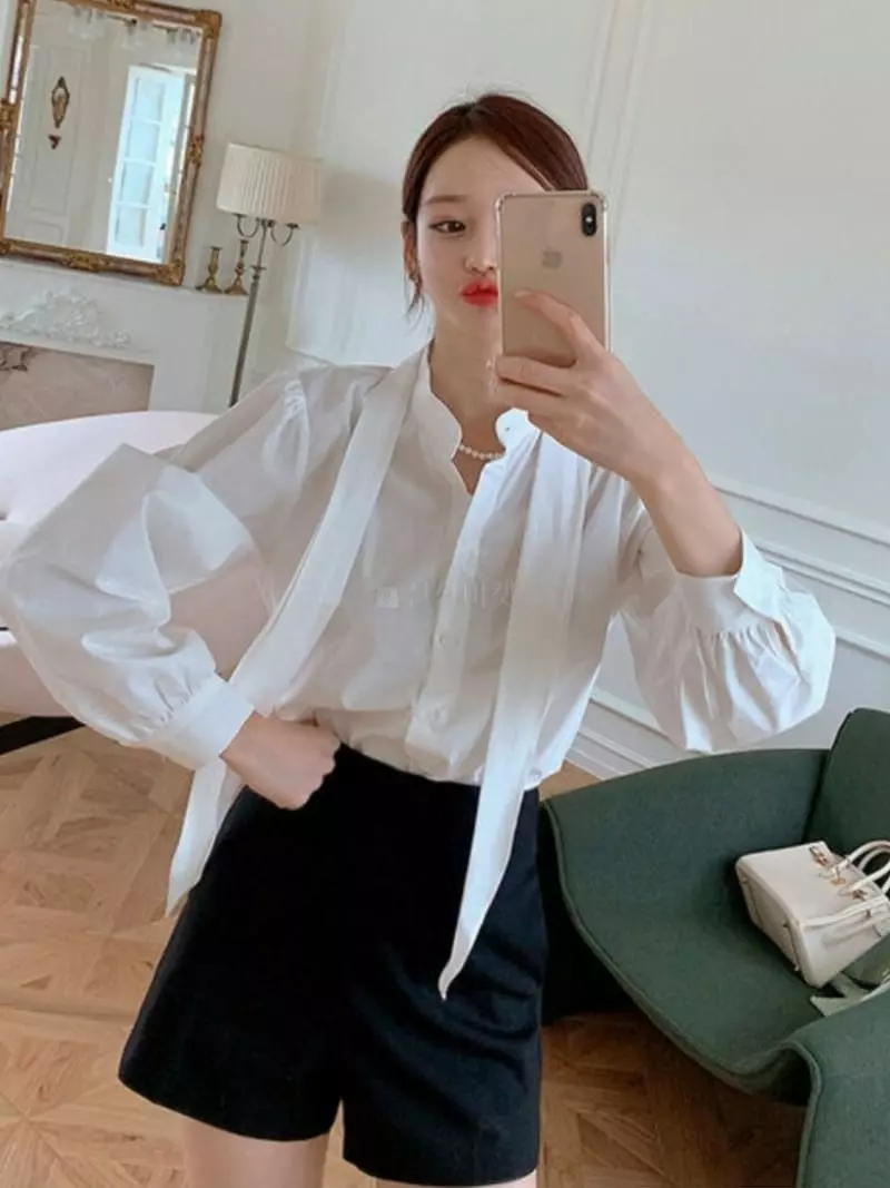 Likewater - Korean Women Fashion - #womensfashion - Tie Blosue - 2