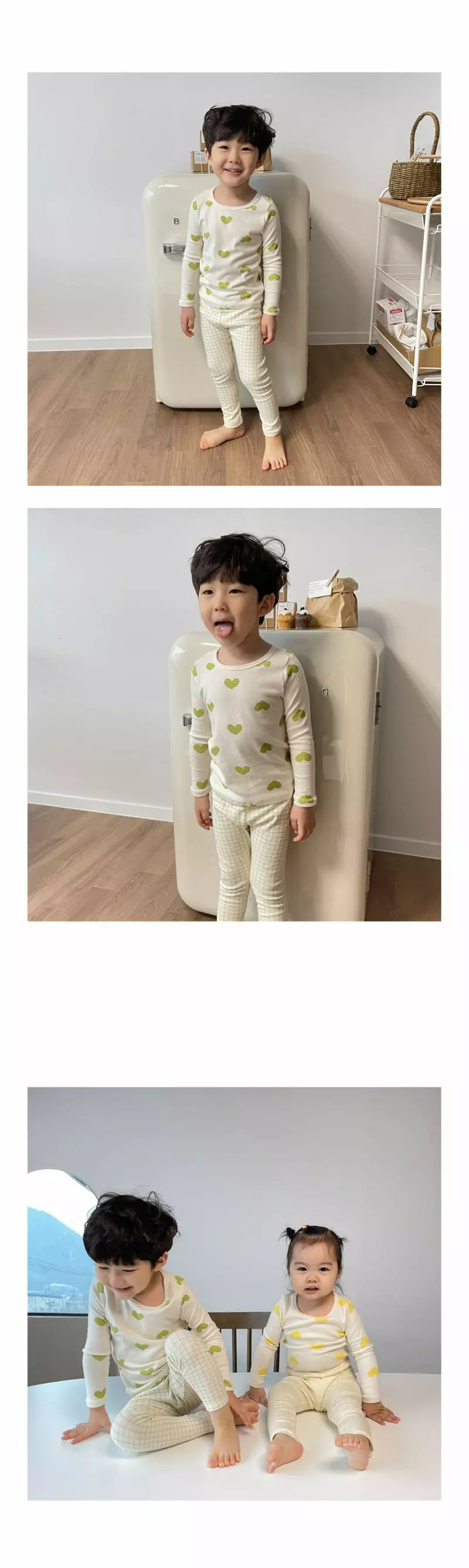 Lime & Blue - Korean Children Fashion - #childofig - Heart Coco Easywear - 9