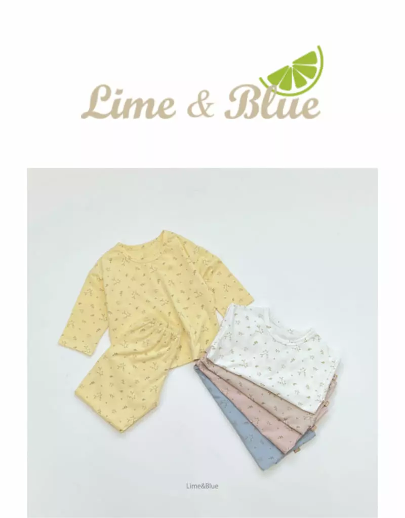 Lime & Blue - Korean Children Fashion - #kidsshorts - Organic Autumn Floral Easywear